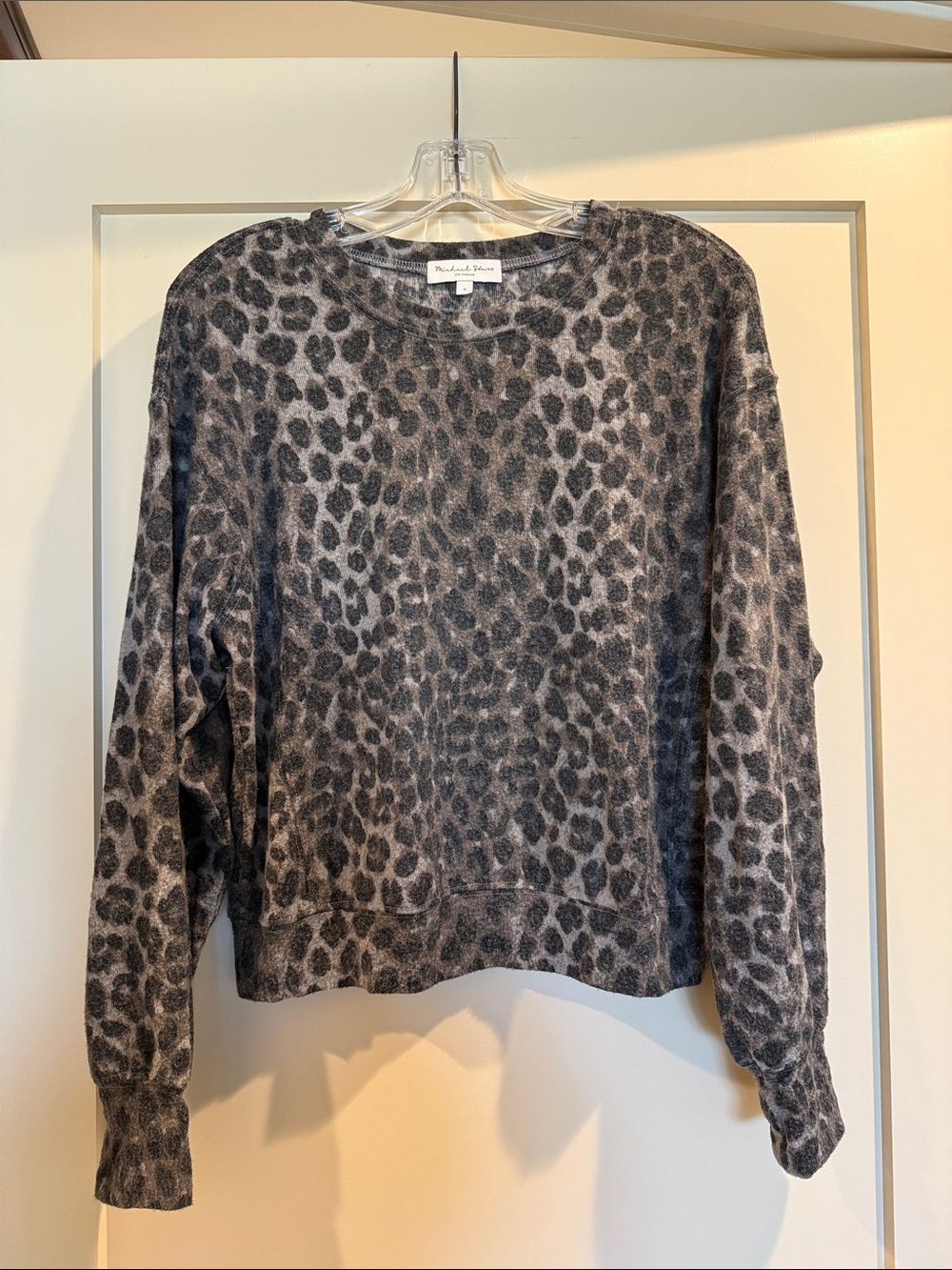 Michael Stars ultra soft leopard print sweatshirt